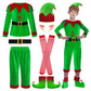 DITAIX Christmas Elf Costume for Boys - 6PCS Santa's Helper Costume - Velvet Elf Outfit Set for Kids Christmas Party (Boys Elf  Small(5-7 Years))