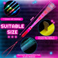 Zhanmai 24 Pieces Glow Fiber Wands Sticks Led Light Wands Fiber Optic Wands Led Flashing Sticks Glow Flashing Wands Fiber Optic Wands For Party Favors
