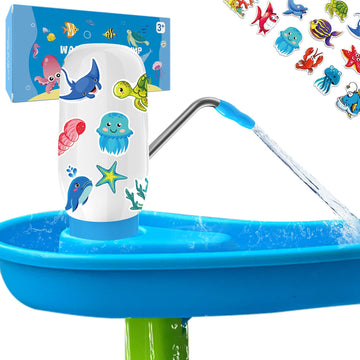 Water Table Pump, Water Pump For Water Table, Dual Motor Double Continuous Water Output, Toddler Water Table Accessories With Wa