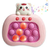 Cat Pop Push Game Toy Valentines For Kids,Quick Fast Push Pop Puzzle Handheld Game Light Up Fidget Toy 8-12,Pop Bubble Sensory T