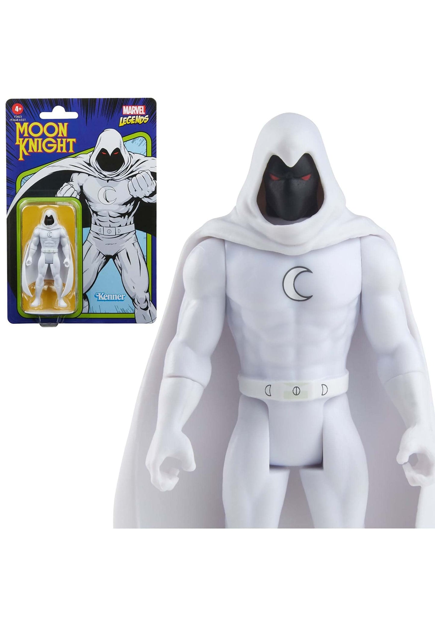 Hasbro Marvel Legends Series 3.75-Inch Retro 375 Collection Moon Knight Collectible Action Figure, Toys For Kids Ages 4 And Up
