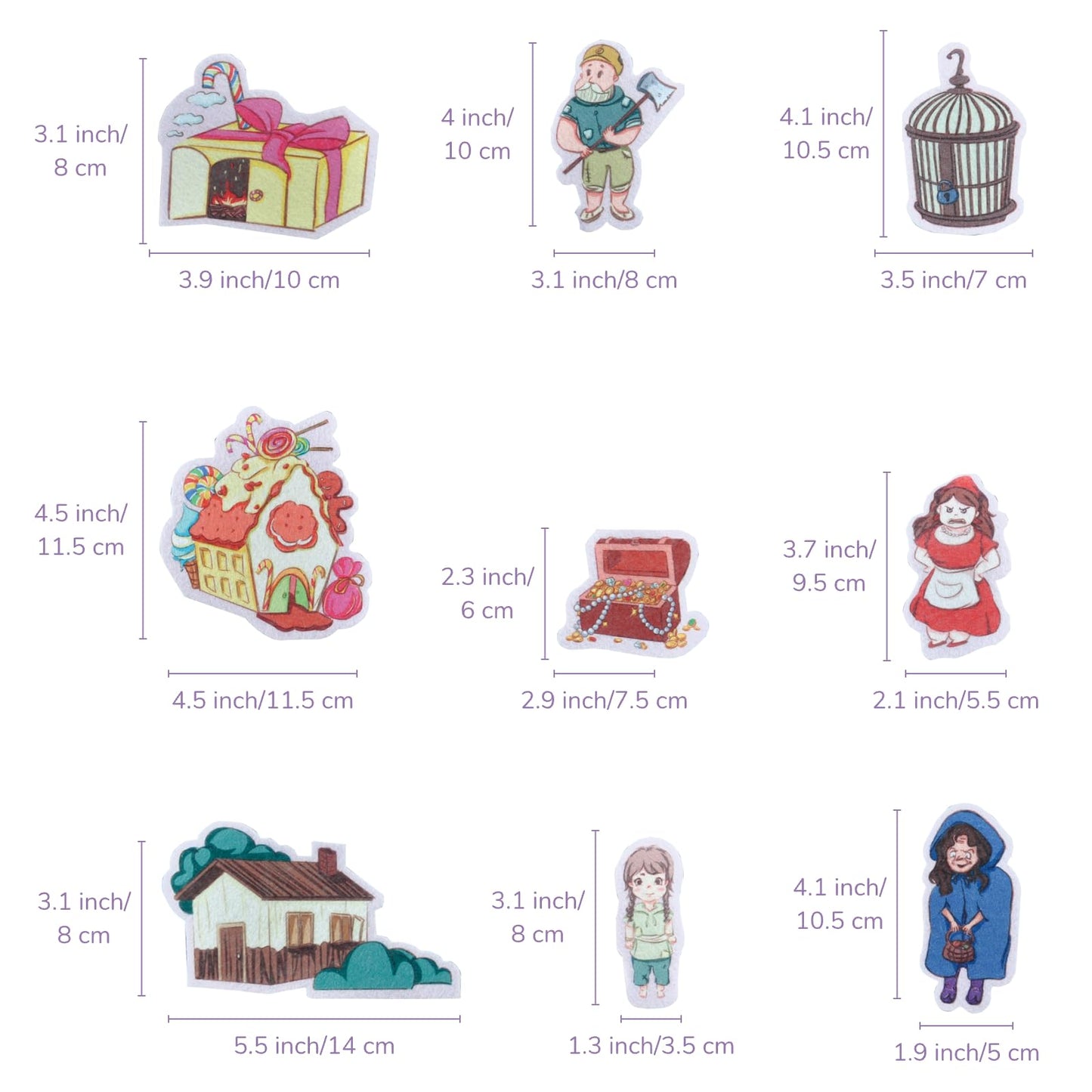 Chefan Felt Flannel Board Stories For Toddler,Hansel And Gretel,Preschool Felt Activities,Flannel Graphic