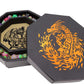Fantasydice-Chromatic Dragon -with Roll or Die Artwork Dice Tray - 8'' Octagon with Lid and Dice Staging Area- Holds 5 Sets of D