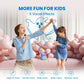 Mini Karaoke Machine For Kids, Birthday Easter Gifts Toys For Girls Boys Friends Age 3-12+, Portable Bluetooth Speaker With 2 Wireless Mics, Karafun Premium Songs Family Home Party(Blue)