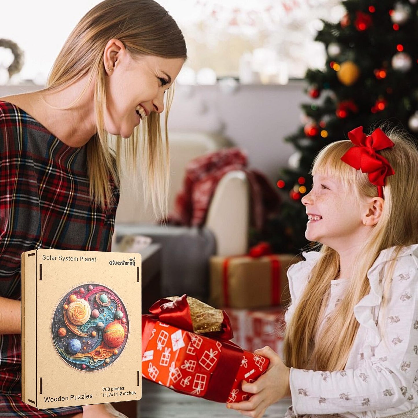 Wooden Puzzles for mature-themeds  Solar System t Wooden Jigsaw Puzzles  Unique Shape mature-themed Puzzles  Irregular Wood Creative Gift for mature-themeds and Kids Family Game(11.1 * 11.2 in-200pcs)