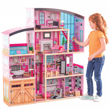 Kidkraft Wooden Dollhouse Shimmer Mansion For 12' Dolls