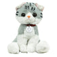 Made By Aliens Adorable Cat Stuffed Animal Plush Toy - enhanced Quality 8 Inch Soft and Cuddly Kitten with Cute Collar - Perfect for Kids  Cat Lovers  and All Ages (Mitty The Tabby Kitty)