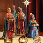 Three Kings Gifts Deluxe Edition, Nativity Scene Set & Figures, 16-Pieces, 7 Inch Scale Collection