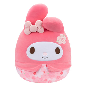 Squishmallows Original My Melody 14-Inch Plush - Floral Print, Ultrasoft Polyester, Medium Size, Model SQSN00333