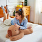 TITQWOP 12in Weighted Capybara Plush - Ultra-Soft Cotton Stuffed Animal in Paddle-style Capybara, Perfect Gift for Kids and Adults