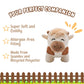 Follow Your Legend Charlie The Cow Plushie - 7    Cow Stuffed Animal, Stuffed Cow, Cow Plush, Fluffy Cow Stuffed Animal, Cow Gif