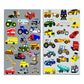 Cars and Trucks Stickers Party Supplies Pack Toddler - Over 160 Stickers for Toddler Boys and Girls (Cars, Fire Trucks, Construc