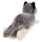 Ice King Bear 8" Gray Little Siberian Husky Plush Toy - Soft Polyester Stuffed Animal, Model IKB6910915s