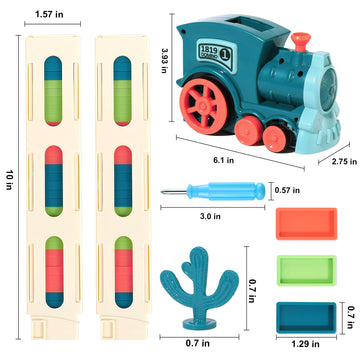 200 Pcs Domino Train Toy Set, Automatic Dominos Train For Kids Boys Girls, Electric Dominoes Machine Train Toy Set With Sounds,