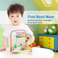 Timy Bead Maze Roller Coaster Toy - Educational Wooden Toy for Toddlers, Medium, Multicolor, Model UL-MABM