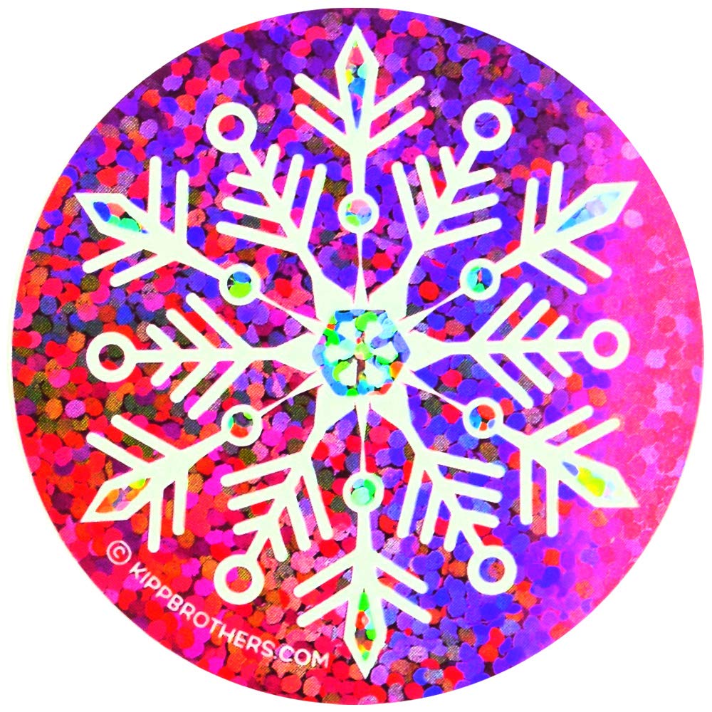 Assorted Sparkle Snowflake Sticker Sheet Pack - 102 Stickers