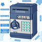 Renvdsa Cartoon Electronic Atm Password Piggy Bank Cash Coin Can Auto Scroll Paper Money Saving Box Gift For Kids (Navy Blue)