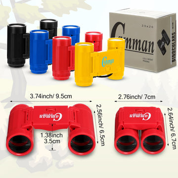 Libima 24 Pcs Binoculars With Neck String, 3.74X2.56'' Assorted Colors Novelty Binoculars For Age 3-12 Years Bird Watching And C