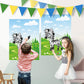 Astaron 2 Sets Safari Theme Party Game Pin The Tail On The Zebra, Jungle Animal Party Game Wild One Birthday Decorations With 48Pcs Tail Stickers For Kids Birthday Party Supplies