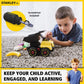 Stanley Jr. Red Toolbox Stanley Jr - Take A Part Dump Truck, Yellow; Black