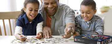 Youthefan Nfl New York Giants Purebred Fans 500Pc Puzzle - A Real Nailbiter