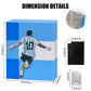 Wtvidas Soccer Card Deck Box For Trading Cards With 4 Supporters,1800+ Tcg Card Storage Box Case With 10 Colorful Dividers,Water