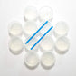 12 Pack Crystal Clear Slime Mud Putty, Creative, Diy, Great Toy For Any Favor, Gift, Birthday. Non Sticky, Stress Relief, Super Soft & Squishy Slime Toy Kit For Kids And Adults - Transparent Clear