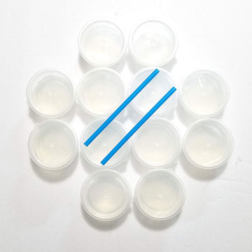 12 Pack Crystal Clear Slime Mud Putty, Creative, Diy, Great Toy For Any Favor, Gift, Birthday. Non Sticky, Stress Relief, Super Soft & Squishy Slime Toy Kit For Kids And Adults - Transparent Clear