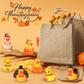48 Pcs Thanksgiving Mini Resin Ducks  Tiny Miniature Turkey Ducks Figurines  Novelty Thanksgiving Tiny Turkey Ducks for Party Favors Gift Decoration