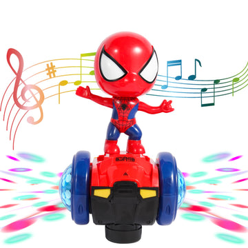 Toylemsan Dancing Robot Spider Toys Interactive Musical Super Hero Car Toy Flashing Lights Intelligent Interactive Educational Robot For Chirldent Day Birthday Gift Boys Girls Age 3 4 5 6 7 8 (Red)