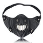 nezababy Hannibal Lecter Mask Cosplay The Silence of The Lambs Mask Human Muzzle Half Face Killer Prop Leather
