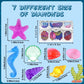 YUJUN 30 Pieces Colorful Diving Gem Pool Toys Big Diamond Ocean Animals Gem with Treasure Pirate Chest Box Summer Underwater Acrylic Gemstones Set for Kids Swimming Pool Party Favors