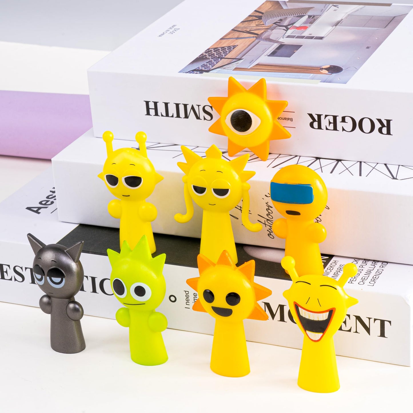 Action Figures, 8 Pcs Fun Collectibles With Intricate Details Toy Doll For Horror Music Game Fans Birthday Decorations Men Women