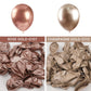 PartyWoo Rose Gold Metallic Balloons, 12 Inch, 100 pcs Rubber for Bachelorette & Wedding Decorations, Model G107