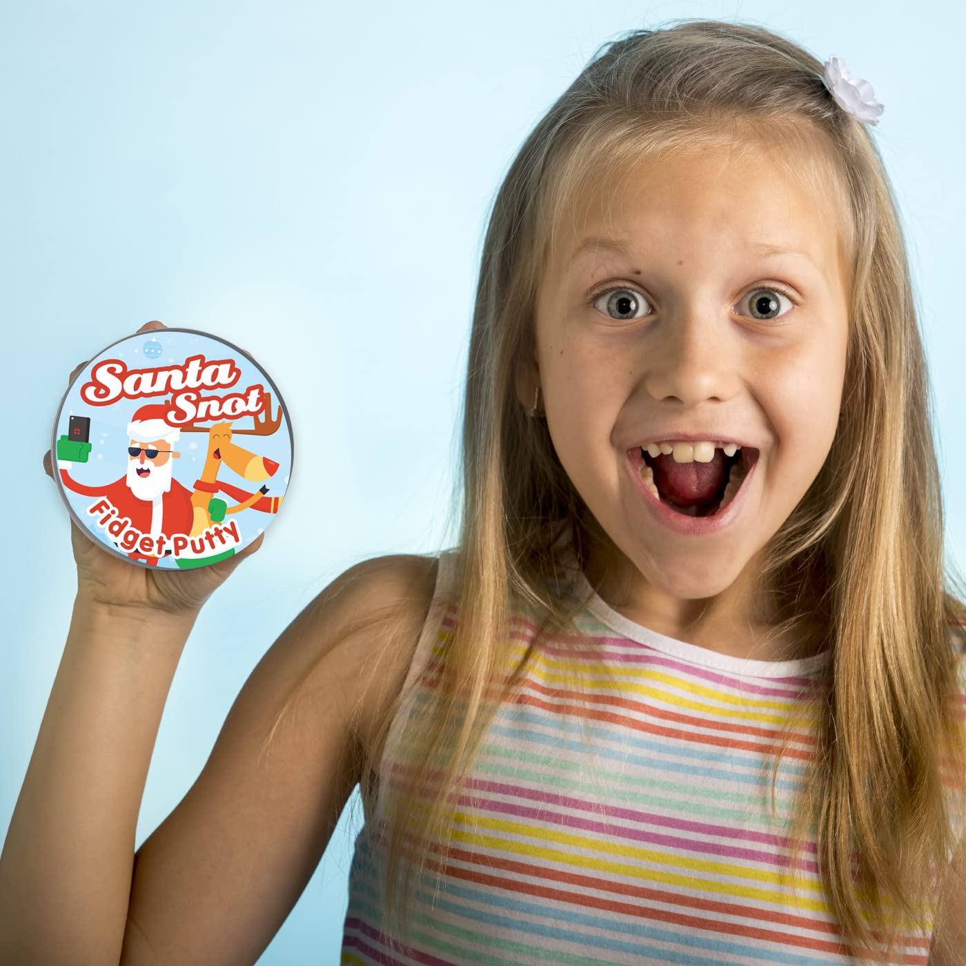 Santa Snot Fidget Putty Christmas Stress Relief Gags Weird Stocking Stuffers Secret Santa Gifts For Coworkers Unique White Elephant Ideas Red Putty Santa Gags