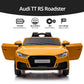 Hikiddo Electric Car For Kids, Licensed Audi 6V Kids Ride On Car Toy For Toddlers With Remote, Bluetooth - Yellow