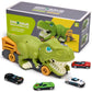 Awulo Dinosaur Car Swallowing Toy - Dinosaur Truck & 6 Mini Alloy Cars 6 Small Dino Eggs, Dinosaurs for Toddlers 1-3 Boys
