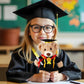 Set Of 1 Graduation Teddy Bear Clothes Cap & Gow Outfit Fits Make Your Own Most 8'' - 13'' Bear Plush Stuffed Animal Outfit Pet