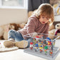 Kku Display Case For Figures, Minifigure Display Case Box Storage 10'' X 6.1'' X 5.4'', Action Figures Blocks For Display With 3