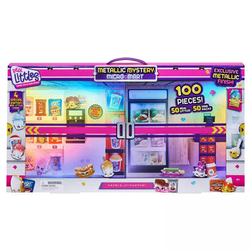 Shopkins Metallic Mystery Micro Mart, 100 Pieces (50 And 50 Mini Packs) Including 4 Special Edition