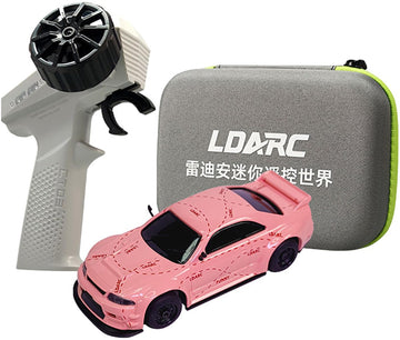 Captainrc Ldarc 1: 64 Mini Sports Car 4Ch 2.4Ghz Remote Control Full Scale Rtr Kit With Portable Storage Bag (R02-Pink)