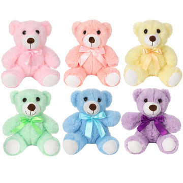 Foilswirl Plush Stuffed Animals Cute 9.84 ' ' Cuddly Toys Soft Plushies With Bowtie Macaron Color For Party Basket Stuffers Moth