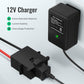 RVBOATPAT Power Wheel Charger 12 Volt with 12 AWG Wire Harness Connector 12V Power Wheel Battery Power Wheel Ride-on Toys