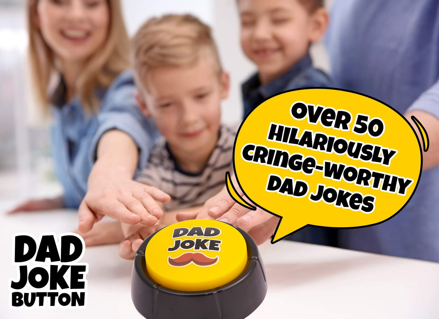 Ultimate Gift For Father'S. Dad Joke Button With Tons Of Funny Dad Jokes | Novelty Talking Button Present