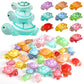 Lyreh 30Pcs Mini Resin Turtles, 3 Sizes Miniature Tiny Cute Figurines 10 Colors Glow In The Dark Micro Figures Small Resin Anima