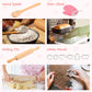 Kids Cooking Baking Set 19Pcs, Kids Chef Role Play Costume Set - Chef Hat and Matching Pink Apron Children Dress up Pretend Gift