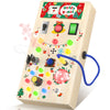 Anevit Montessori Toddler Busy Board, Toddler Toys With Music And Led Light Switches, Wooden Sensory Toys Light Switch Toys Trav