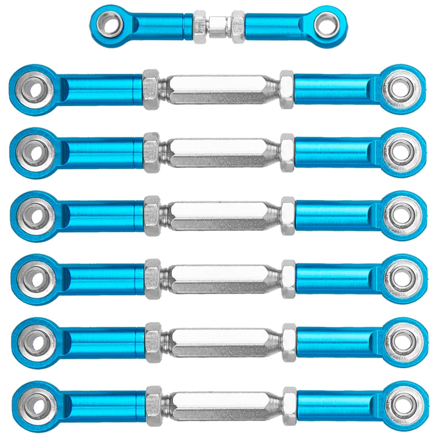 Vgoohobby Aluminum Adjustable Turnbuckles Rod Camber Links Steering Linkage Pull Rod Tie Rod Compatible With Traxxas 1/10 Slash