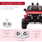 Aosom 12V Kids Ride On Truck with Parent Remote Control, Battery Powered Electric Car with Spring Suspension, Adjustable Speed,