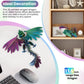 Shuwnd 3D Printed Dragon With Wings, Feathered Wyvern Dragon,Full Articulated Crystal Flying Dragon,Realistic Large Pet Dragon, Flexible Shoulder Dragon Stuff 3D Printed Animals Toy (Yellow Green Red)